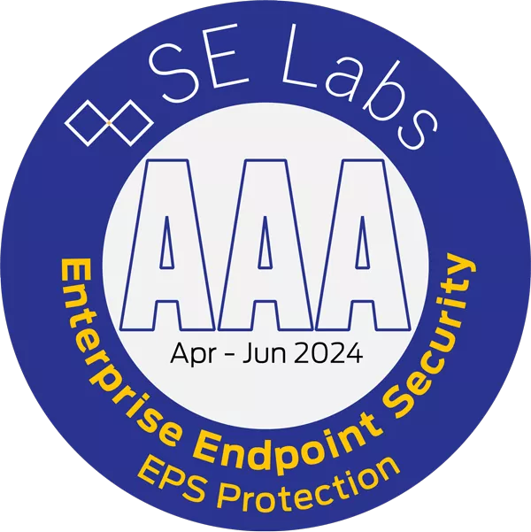 在SE Labs 2024年Q2企业终端安全测试中获得满分和AAA评级